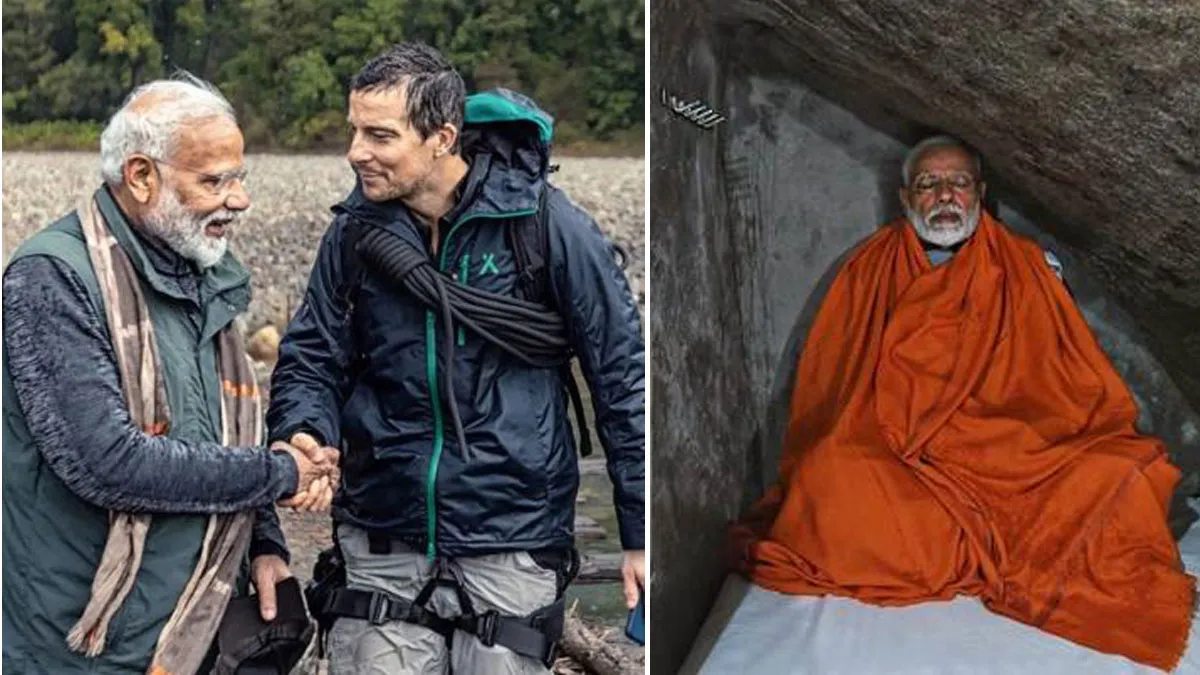 PM Modi on Man vs Wild Show: प्रकृति के बीच पहली बार नहीं उतरे हैं मोदी, इन दुर्गम जगहों पर कर चुके हैं चहलकदमी <p>PM MODI</p>- India TV Hindi