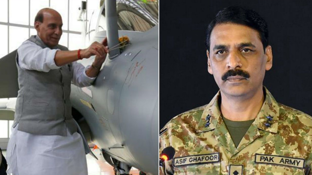 Pakistan army spokesperson Asif Gafoor defends Rajnath Singh over ...