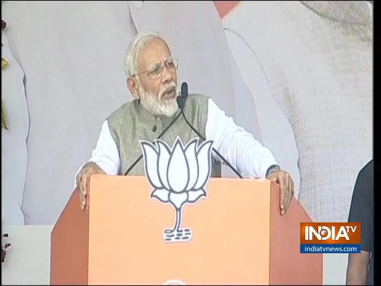 Hindi Breaking News: झारखंड के डॉल्टनगंज बोले प्रधानमंत्री मोदी, राज्य में भाजपा ने दी स्थिर सरकार <p>PM Modi</p>- India TV Hindi