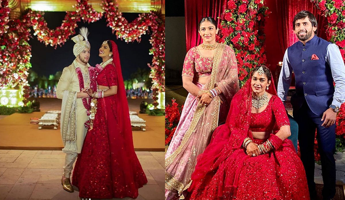 Nach Baliye 9 contestant Babita Phogat takes cue from Priyanka Chopra; dons  similar bridal outfit on her wedding - Times of India