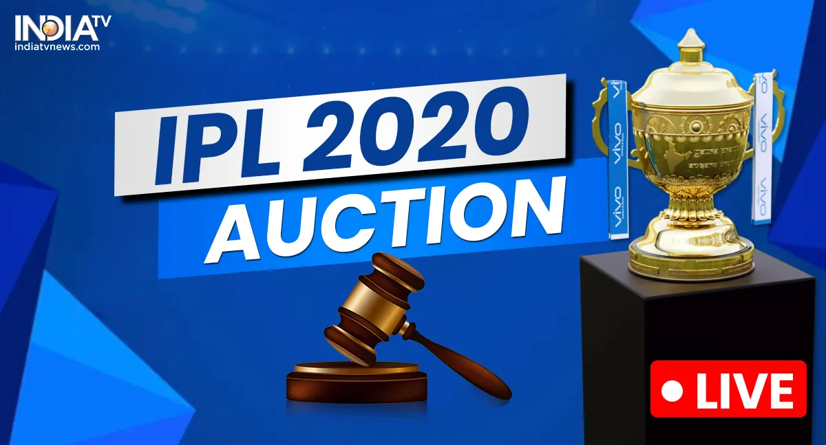 IPL auction 2020 Highlights: नीलामी हुई खत्म, पैट कमिंस, मैक्सवेल, कॉटरेल और हेटमायर जैसे खिलाडियों का रहा जलवा आईपीएल सीजन 13 नीलामी लाइव अपडेट, आईपीएल सीजन 13 2020 प्लेयर्स लिस्ट खबरे इंडिया टीवी हिंदी पर.- India TV Hindi