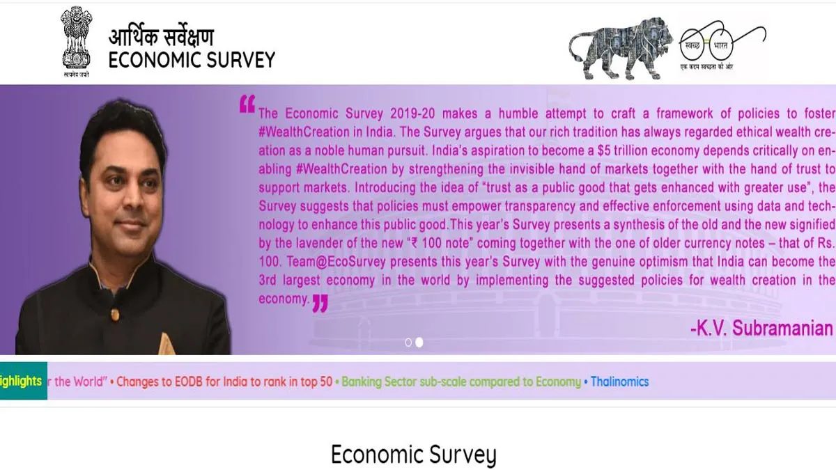 Economic Survey 2019-20 highlights Economic Survey 2019-20 highlights- India TV Paisa
