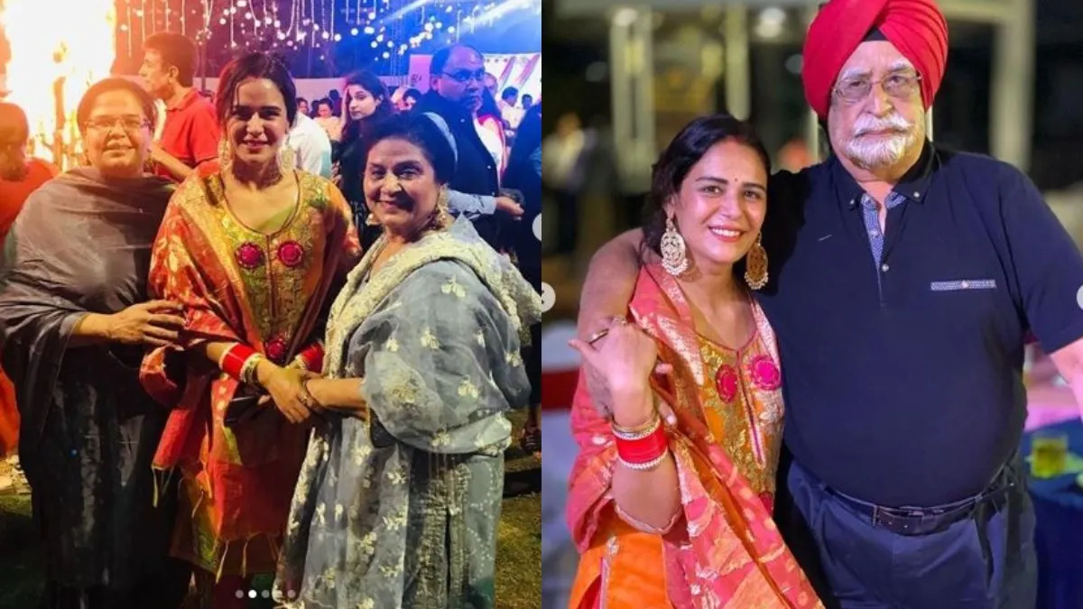 मोना सिंह ने शादी के बाद इस तरह मनाई पहली लोहड़ी, देखे तस्वीरें mona singh lohri celebration- India TV Hindi