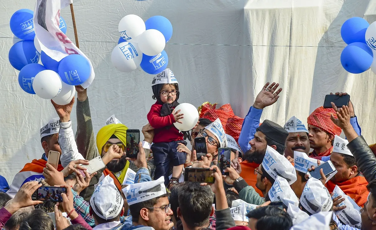 दिल्ली में फिर 'आप' की सरकार, तीसरी बार मुख्यमंत्री बनेंगे अरविंद केजरीवाल, कांग्रेस का फिर नहीं खुला खाता AAP Wins- India TV Hindi