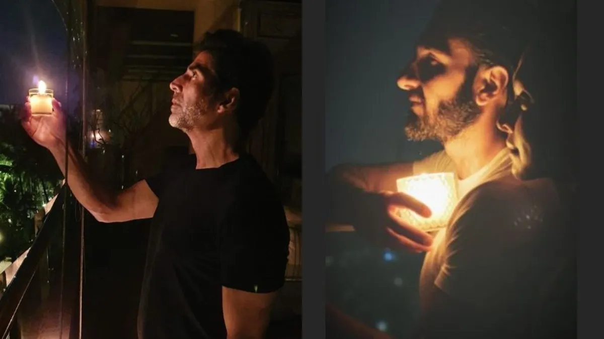 9 PM, 9 minutes: अक्षय कुमार, दीपिका पादुकोण और रणवीर सिंह सहित कई सितारों ने जलाए दीये 9 opm 9 minutes- India TV Hindi