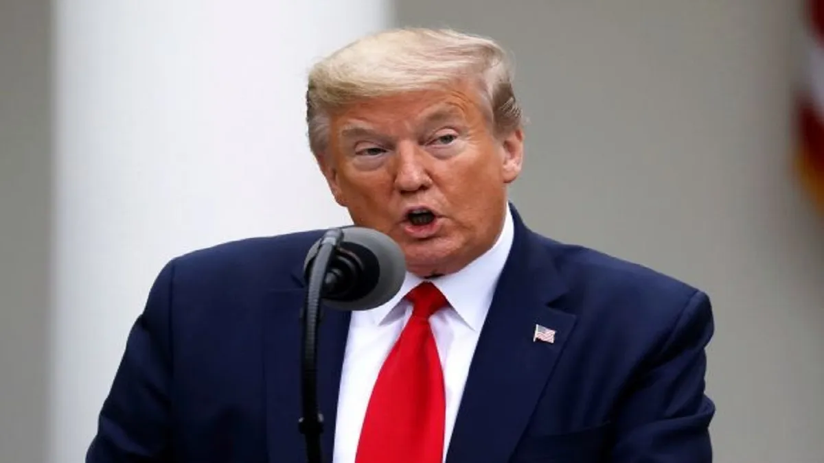 डोनाल्ड ट्रंप ने Lockdown खत्म करने संबंधी दिशा-निर्देश जारी किए, गर्वनरों को दिया फैसला लेने का अधिकार Trump issues guidelines to open up parts of US - India TV Hindi