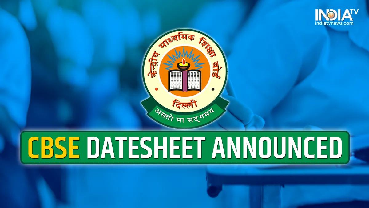 CBSE 10th-12th Datesheet: सीबीएसई ने जारी की कक्षा 10वीं-12वीं की डेट शीट, यहां देखें CBSE 10th-12th Datesheet: सीबीएसई ने जारी की कक्षा 10वीं-12वीं की डेट शीट, यहां देखें, CBSE Class 10- India TV Hindi