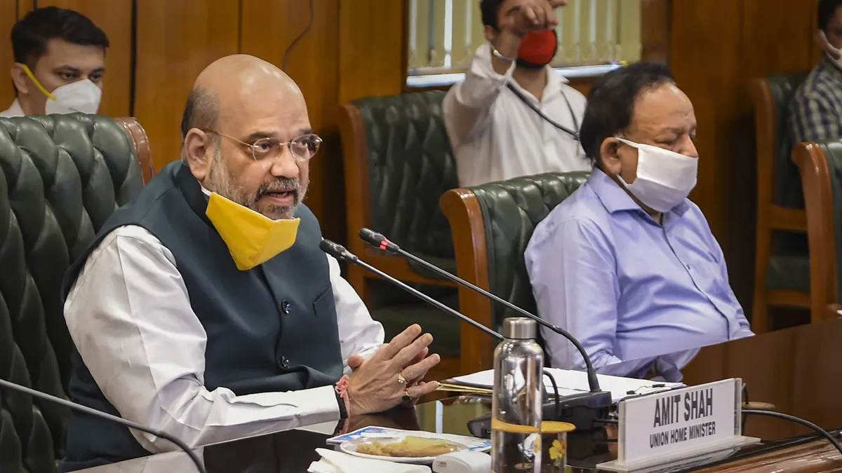 दिल्ली के हालात पर अमित शाह और अरविंद केजरीवाल के बीच हुई मैराथन बैठक <p>Amit Shah</p>- India TV Hindi