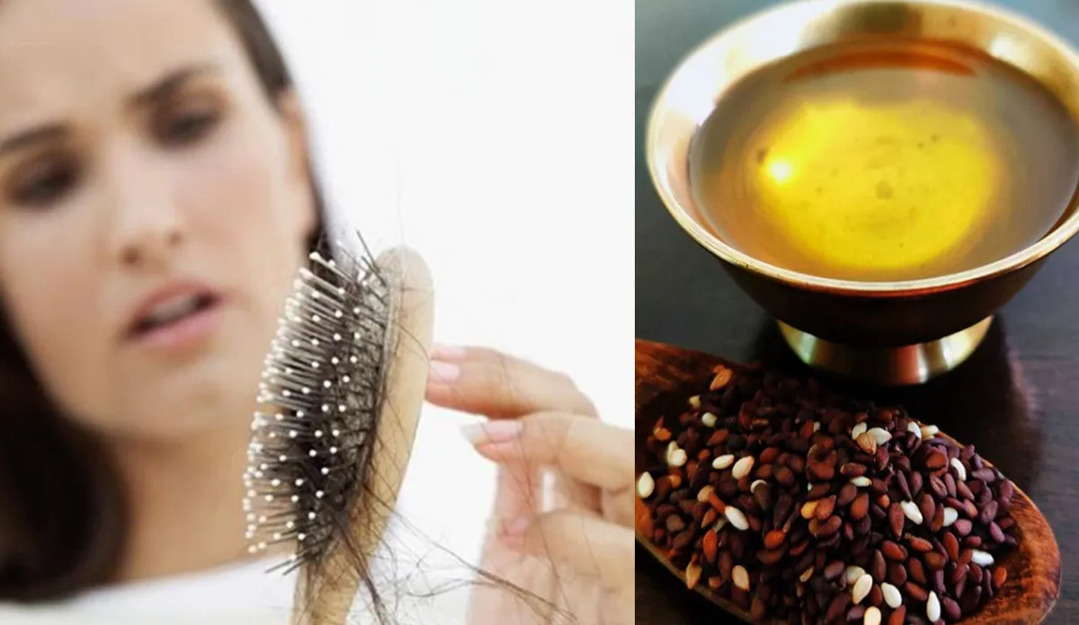 झड़ते बालों से परेशान हैं तो बालों में इस तरह लगाएं तिल का तेल, कुछ ही दिनों में दिखेगा असर झड़ते बालों से परेशान हैं तो बालों में इस तरह लगाएं तिल का तेल, कुछ ही दिनों में दिखेगा असर- India TV Hindi