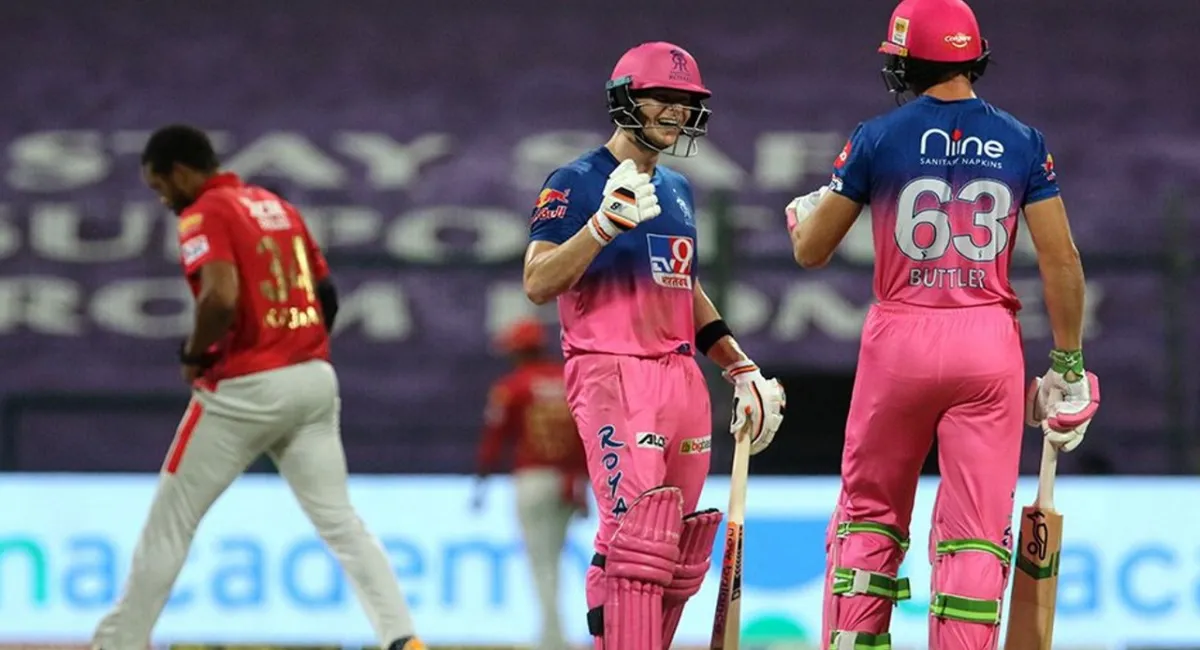 IPL 2020, KXIP vs RR : राजस्थान रॉयल्स ने अपने ऑलराउंड प्रदर्शन से किंग्स इलेवन पंजाब को 7 विकेट से हराया KXIP vs RR, Rajasthan Royals, Kings XI Punjab, Ben stokes, steve smith, sanju samson, chris gayle, K- India TV Hindi