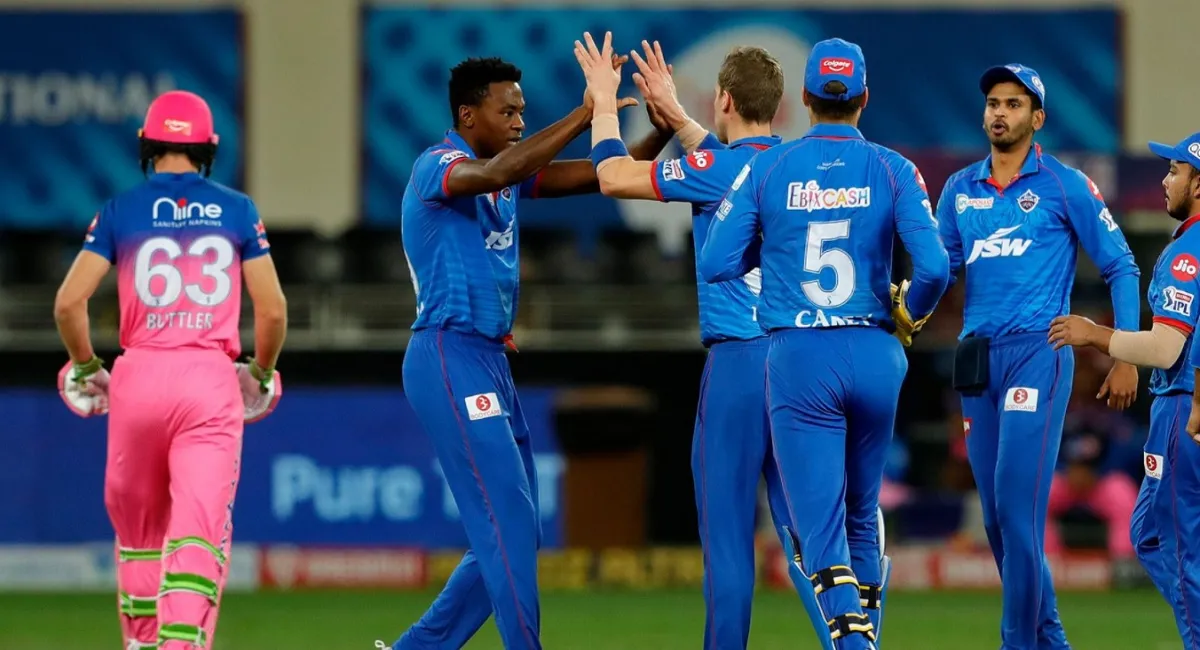 Highlights,IPL 2020 DC vs RR : अय्यर (53) और धवन (57) की बल्लेबाजी के बाद गेंदबाजों के बेहतरीन प्रदर्शन से दिल्ली ने राजस्थान को 13 रन से दी मात डीसी बनाम आरआर लाइव स्कोर 2020, दिल्ली कैपिटल्स vs राजस्थान रॉयल्स LIVE, IPL DC vs RR Live Score, ip- India TV Hindi