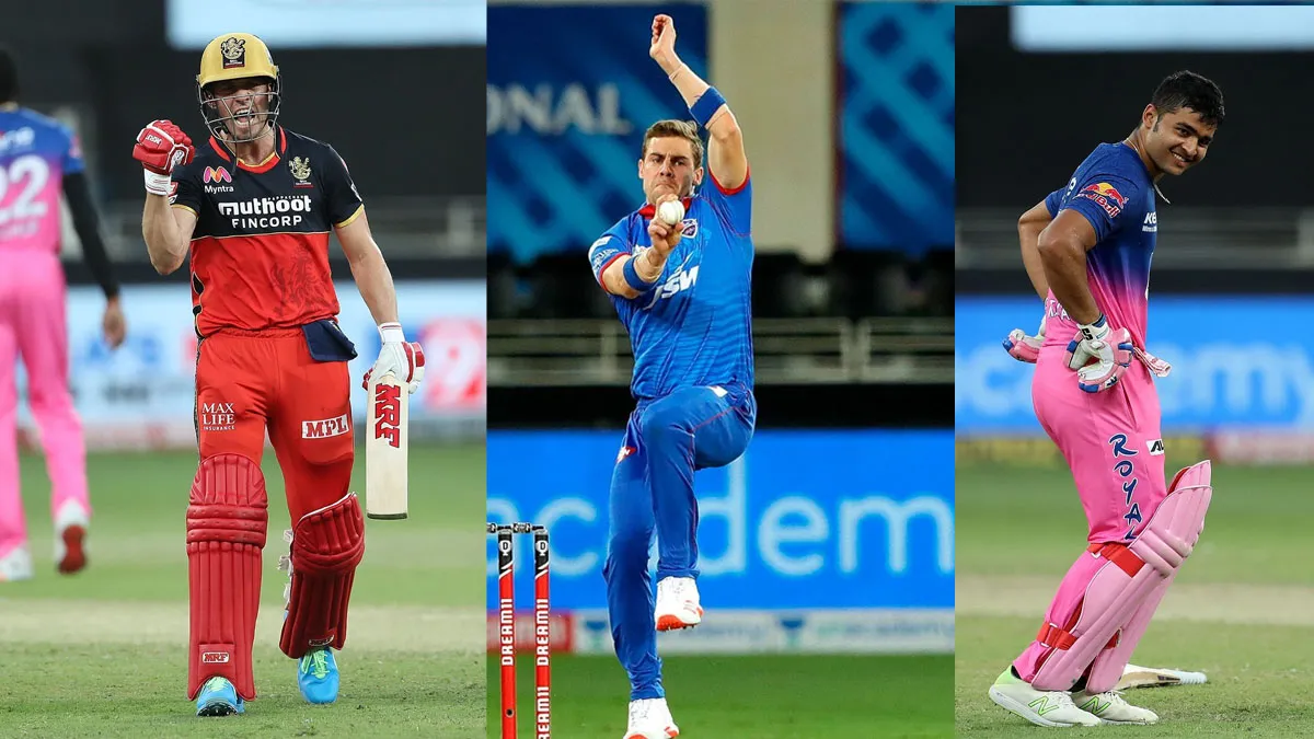 IPL 2020 के चौथे हफ्ते में एबी डी विलियर्स ने दिखाया 360 डिग्री अंदाज तो नॉर्टजे ने डाली सबसे तेज गेंद In the third week of IPL 2020 AB de Villiers showed 360 degree style and Anrich Nortje bowled the fa- India TV Hindi