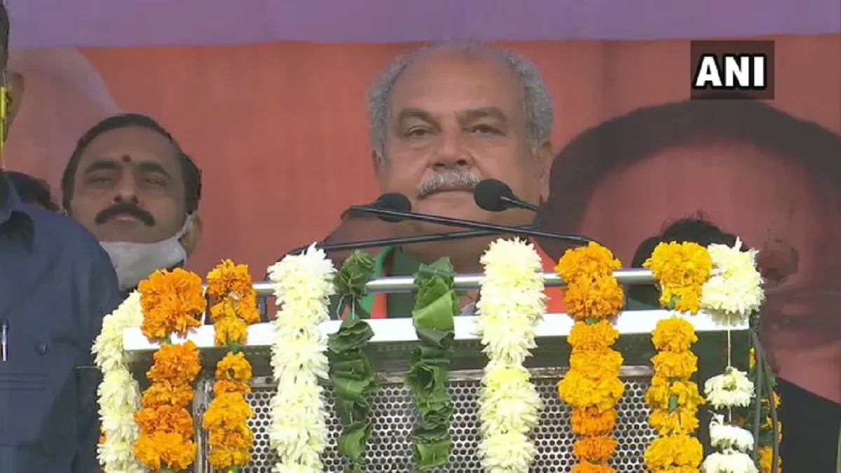 किसान सम्मेलन में कृषि मंत्री तोमर बोले- किसानों को गुमराह कर रहा विपक्ष, कृषि कानूनों से आएगा ‘क्रांतिकारी’ बदलाव Narendra singh Tomar, Agriculture Minister, Farm laws, farmers protest, gwalior, krishi sammelan- India TV Hindi