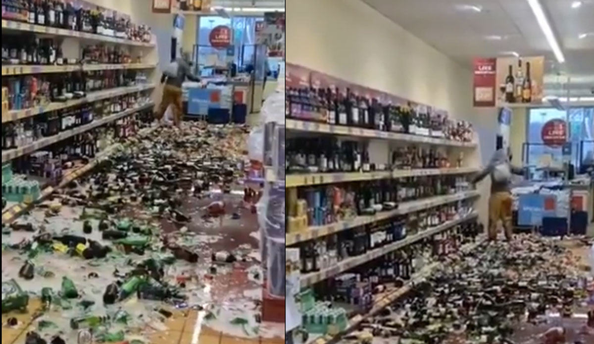 Viral : Girl Breaks Alcohol Bottles In Supermarkets Social Media Reacts ...