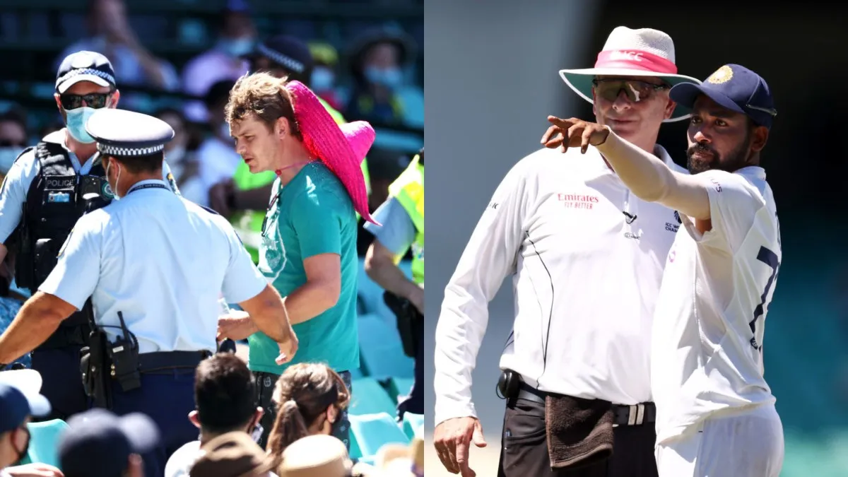 Ind vs Aus : नस्लीय भेदभाव पर सिराज के साथ क्रिकेट ऑस्ट्रेलिया, स्टैंड से 6 फैन्स को हटाया गया Mohammad Siraj with Ground Umpire- India TV Hindi