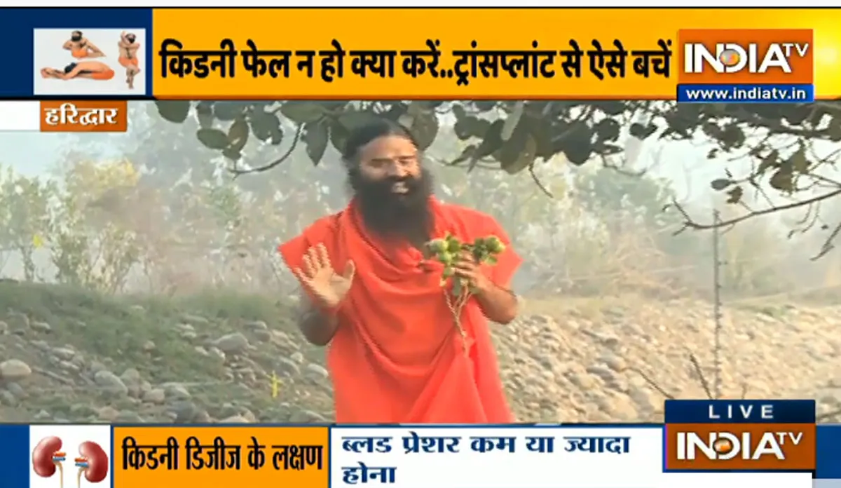 पीठ दर्द, यूरिन प्रॉब्लम हो सकते हैं किडनी इंफेक्शन के सिग्नल, स्वामी रामदेव से जानिए डायलिसिस से बचने का सॉल्यूशन <p>पीठ दर्द, यूरिन...- India TV Hindi