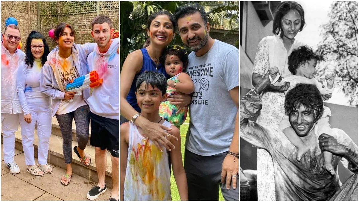 Happy Holi 2021 Celebs Wish LIVE: अमिताभ बच्चन, प्रियंका चोपड़ा से लेकर शिल्पा शेट्टी तक, इन सेलेब्स ने दी फैंस को होली की शुभकामनाएं holi celebration - India TV Hindi