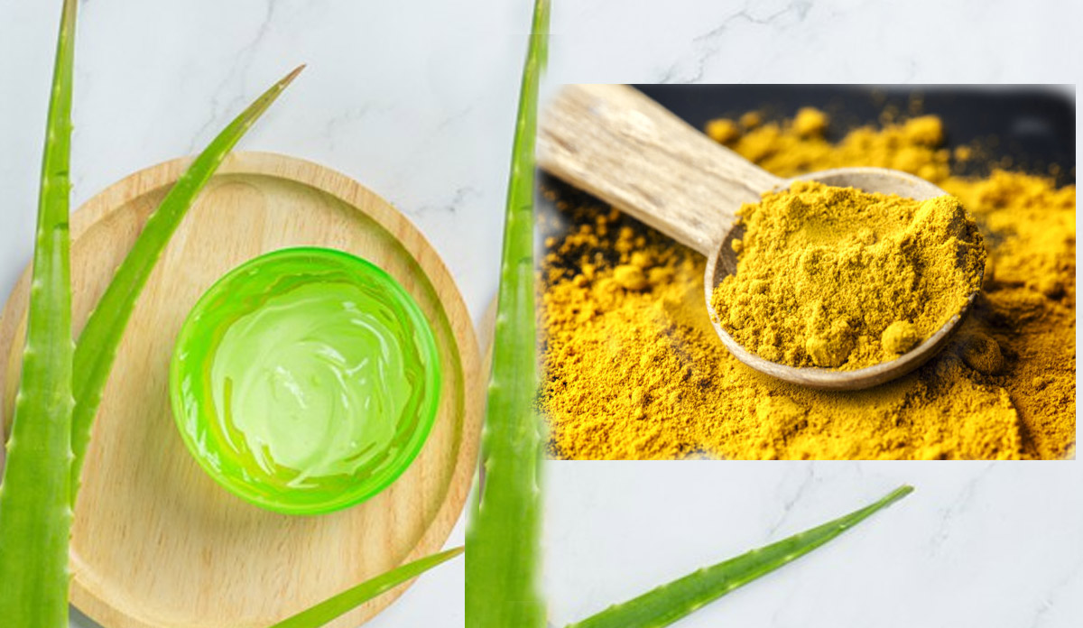 Apply Haldi aloe vera overnight on your skin for brightness flawless
