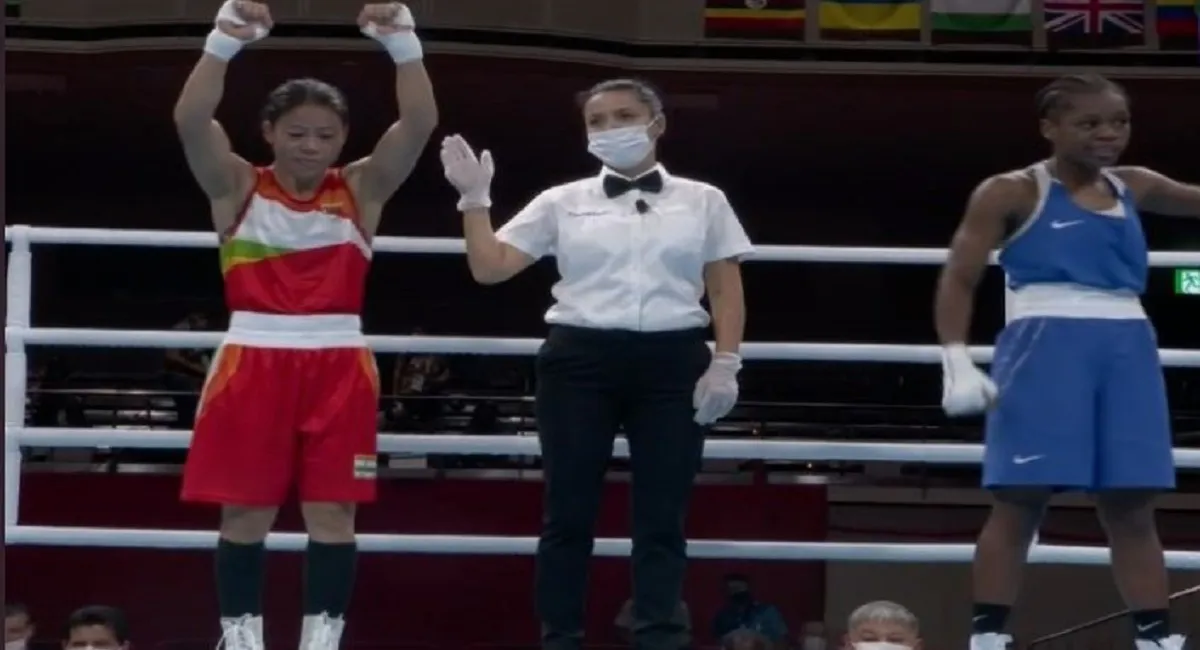 Higlights,Tokyo Olympics 2020 Day-2: मैरी कॉम, मनिका और सिंधु ने बिखेरी चमक, हॉकी में मिली निराशा <p>Mary Kom</p>- India TV Hindi