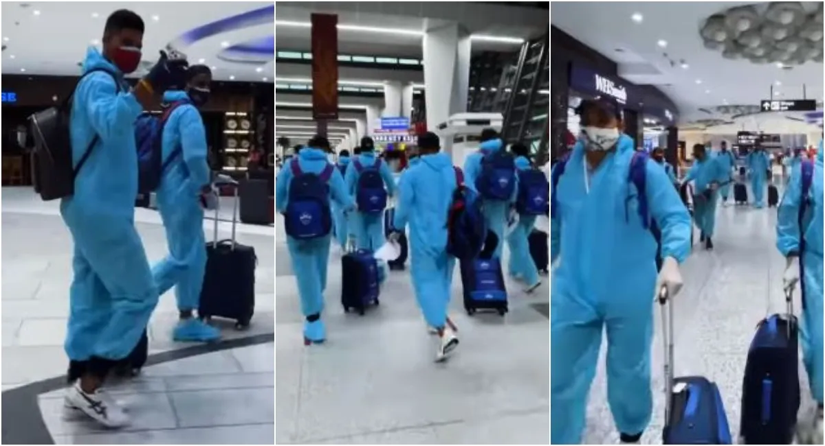 IPL 2021 : आईपीएल के दूसरे चरण के लिए यूएई रवाना हुई दिल्ली कैपिटल्स की टीम Delhi Capitals, IPL, UAE, IPL 2021, Shreyas Iyer- India TV Hindi