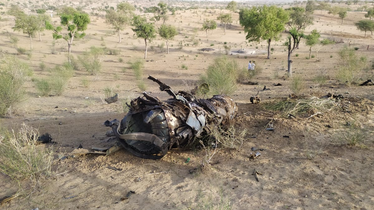 Mig 21 Bison Fighter Aircraft Crashes In Barmer Rajasthan Pilot Safe