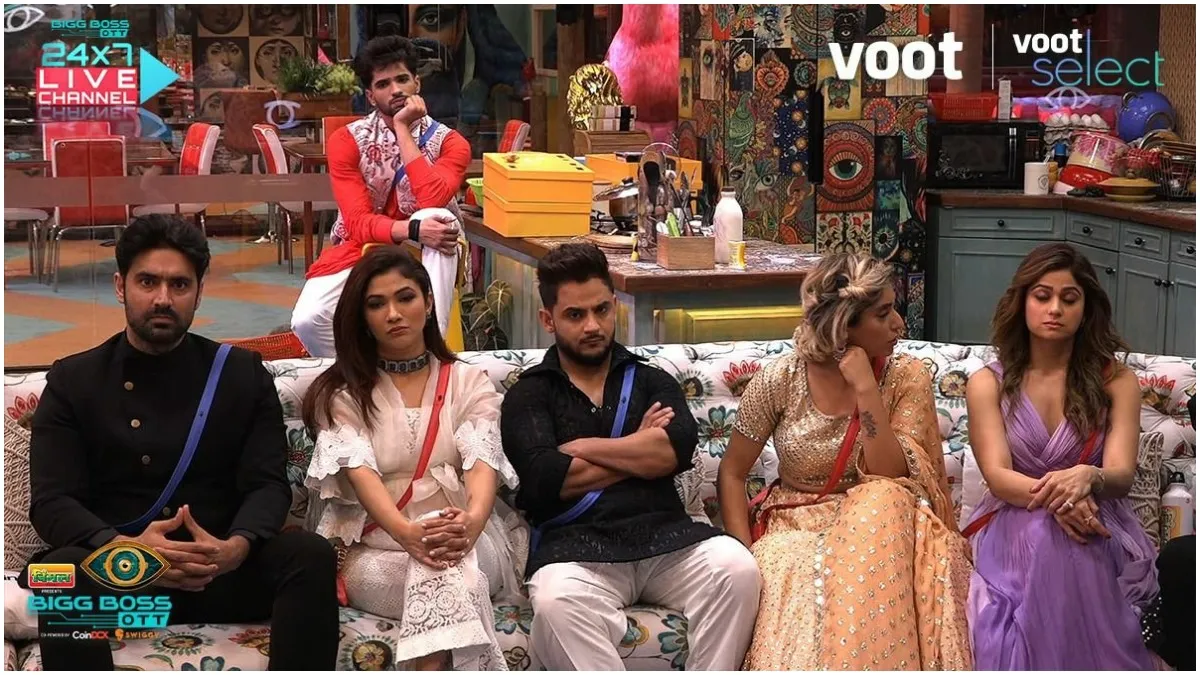 BIGG BOSS OTT Aug 22 HIGHLIGHTS: घर से बेघर हुए करण नाथ और रिद्धिमा पंडित, राखी-हिना ने किया घरवालों को एंटरटेन bigg boss ott - India TV Hindi