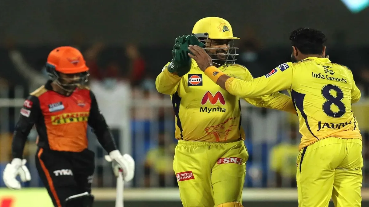 IPL 2021 : हैदराबाद को हराकर प्लेऑफ में पहुंचने वाली पहली टीम बनी चेन्नई सुपर किंग्स IPL- India TV Hindi