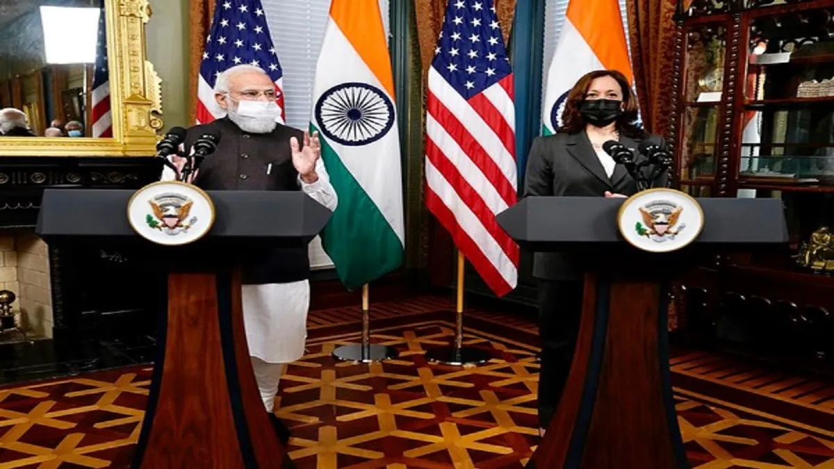 Modi US Visit: पीएम मोदी ने अमेरिकी उपराष्ट्रपति कमला हैरिस को भारत आने का निमंत्रण दिया, जानिए दोनों नेताओं ने क्या कहा? पीएम मोदी ने अमेरिकी उपराष्ट्रपति कमला हैरिस को भारत आने का निमंत्रण दिया - India TV Hindi