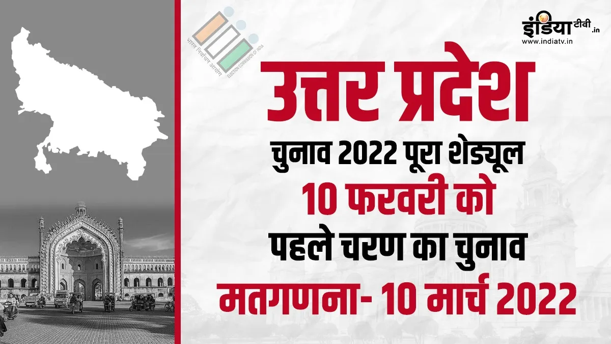 Uttar Pradesh Vidhan Sabha Chunav 2022: यूपी में 7 चरणों में मतदान, 10 मार्च को मतगणना, जानिए पूरा शेड्यूल Uttar Pradesh Vidhan Sabha Chunav 2022: चुनाव आयोग ने यूपी विधानसभा चुनाव की तारीखों का किया ऐलान, ज- India TV Hindi