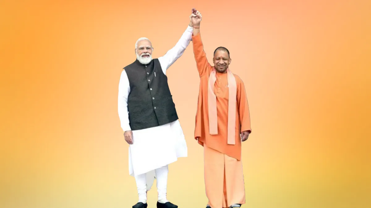 PM Modi's Speech Highlights: भारत के उज्ज्वल भविष्य की गारंटी है भव्य विजय: मोदी Modi and Yogi Adityanath- India TV Hindi