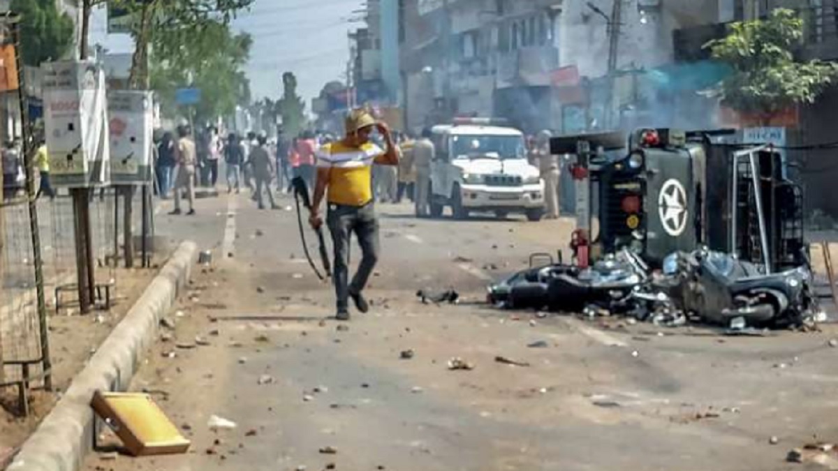 Delhi 'C' block of Jahangirpuri, where rioters looted shops, people