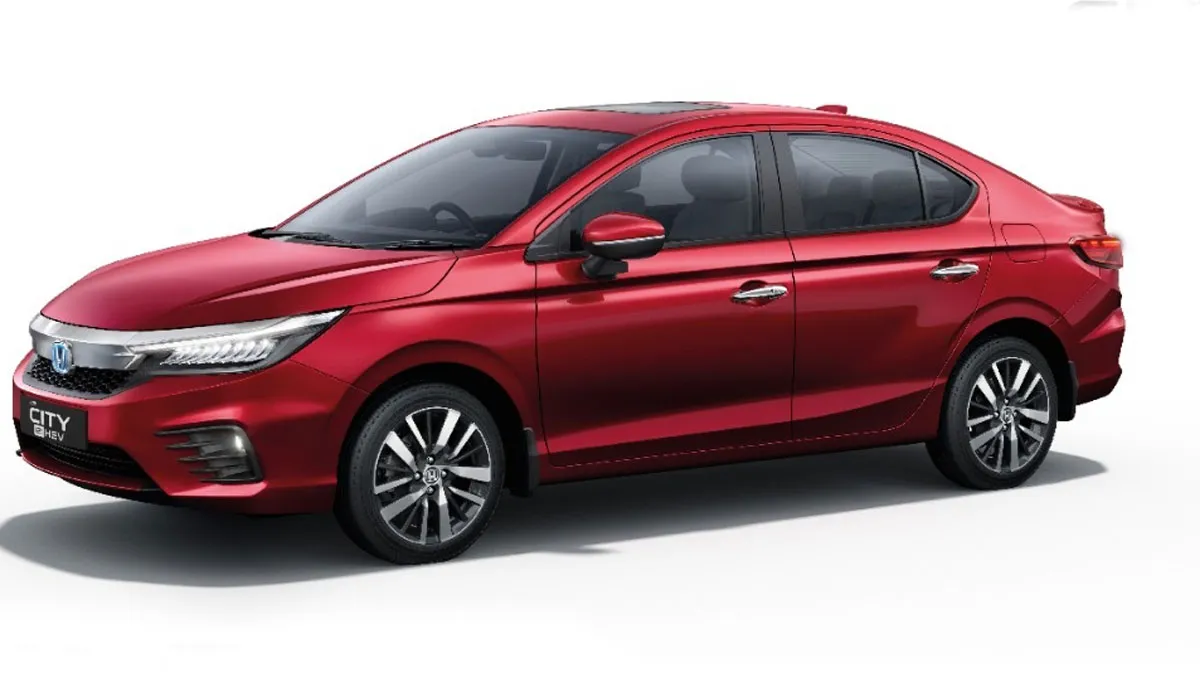 Honda City E HEV: होंडा सिटी ई: HEV हाइब्रिड कार हुई लॉन्च, 20 लाख से कम कीमत में मिलेगा सबसे ज्यादा माइलेज <p>Honda City E HEV</p>- India TV Paisa