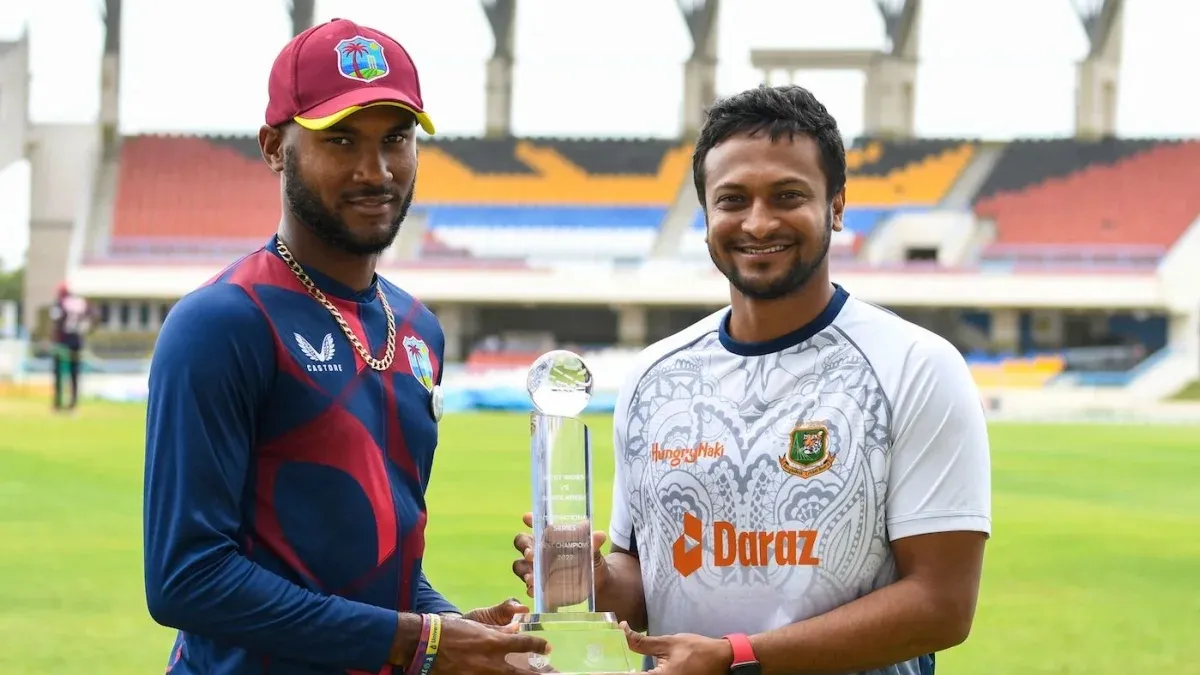 WI vs BAN 2nd Test Day 2 Highlights: दूसरे दिन स्टंप्स पर पहली पारी में विंडीज 340/5, बांग्लादेश से 106 रन आगे <p><span style="color: #6c6d6f; font-family: BentonSans,...- India TV Hindi