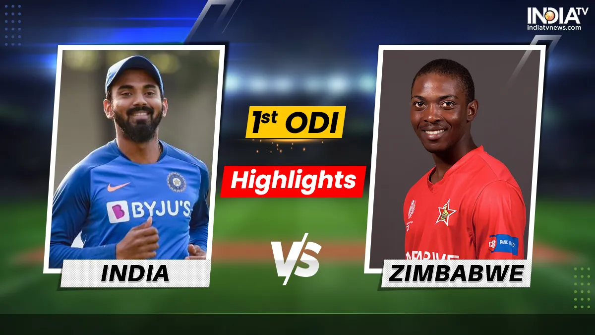 IND vs ZIM 1st ODI HIGHLIGHTS: भारत ने जिम्बाब्वे को 10 विकेट से दी करारी शिकस्त, सीरीज में बनाई 1-0 की बढ़त India vs Zimbabwe 1st ODI Highlights- India TV Hindi