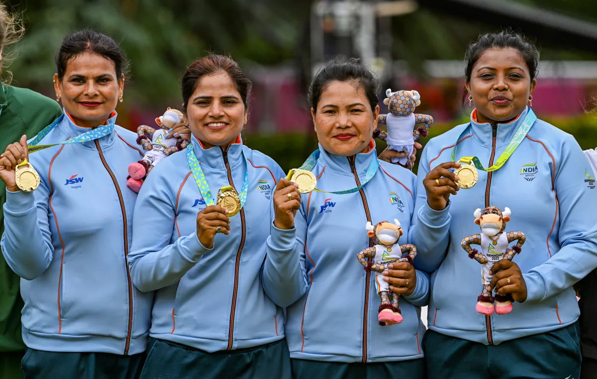 CWG 2022, DAY 5 Highlights: पांचवें दिन लॉन बॉल टीम ने रचा इतिहास, पुरुष टेबल टेनिस टीम ने भी जीता स्वर्ण भारतीय महिला लॉन बॉल...- India TV Hindi
