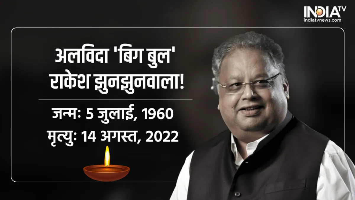 Rakesh Jhunjhunwala ने सिर्फ 5000 रुपये से Stock Market में मारी थी एंट्री, छोड़ गए 39,527 करोड़ की दौलत Rakesh Jhunjhunwala Passes Away- India TV Hindi