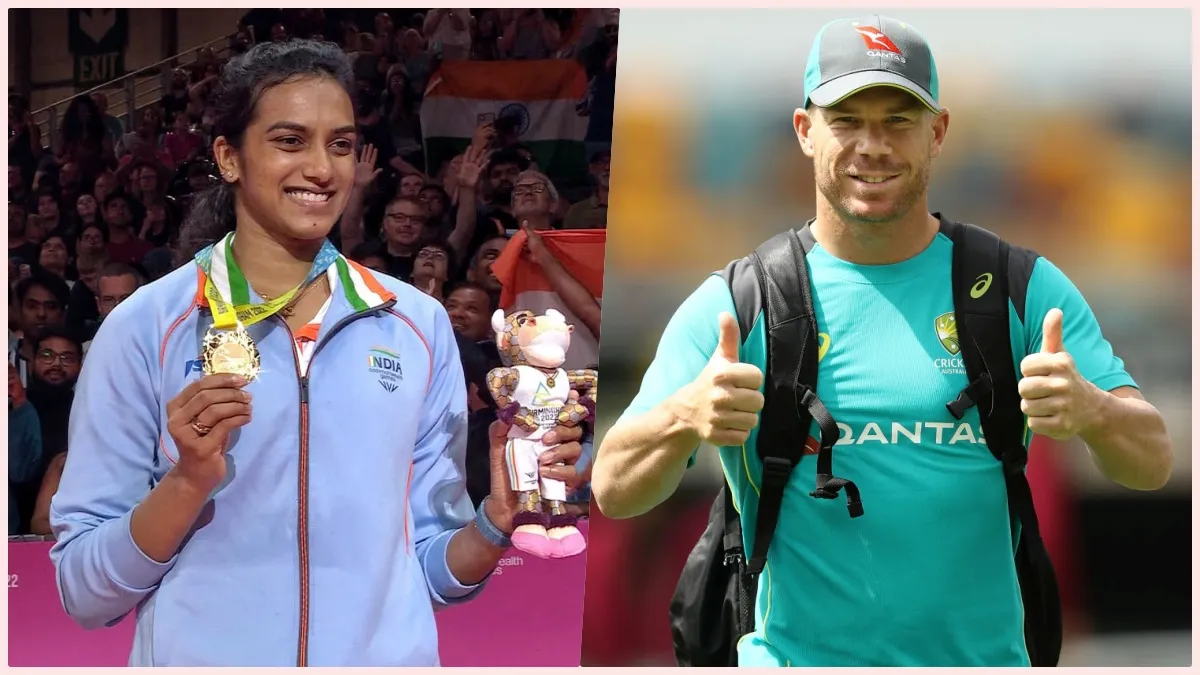 Warner Praises Sindhu: पीवी सिंधु के गोल्ड जीतने पर डेविड वॉर्नर ने दी बधाई, पत्नी कैंडी भी हुईं मुरीद David Warner, PV Sindhu, CWG 2022, Commonwealth games- India TV Hindi