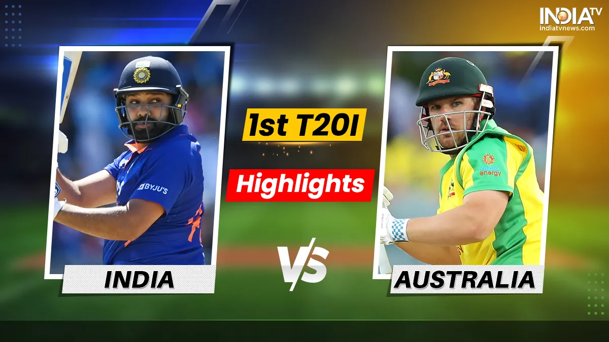 IND vs AUS 1st T20I Highlights: ऑस्ट्रेलिया ने भारत को 4 विकेट से हराया, सीरीज में बनाई 1-0 की बढ़त IND vs AUS 1st T20I Highlights- India TV Hindi