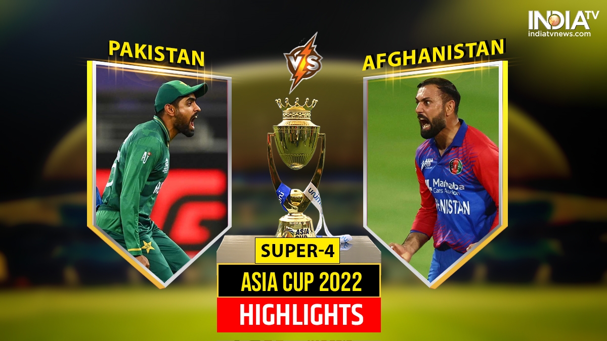 Asia Cup 2022 PAK vs AFG Highlights Score Pakistan vs Afghanistan Scorecard Live Streaming Star