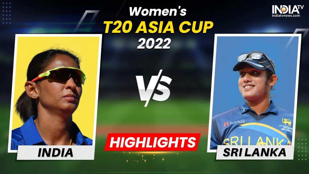 Women's Asia Cup 2022 INDW vs SLW Highlights: भारत ने जीत से की अपने अभियान की शुरुआत, श्रीलंका को 41 रनों से हराया Women's Asia Cup 2022 INDW vs SLW- India TV Hindi