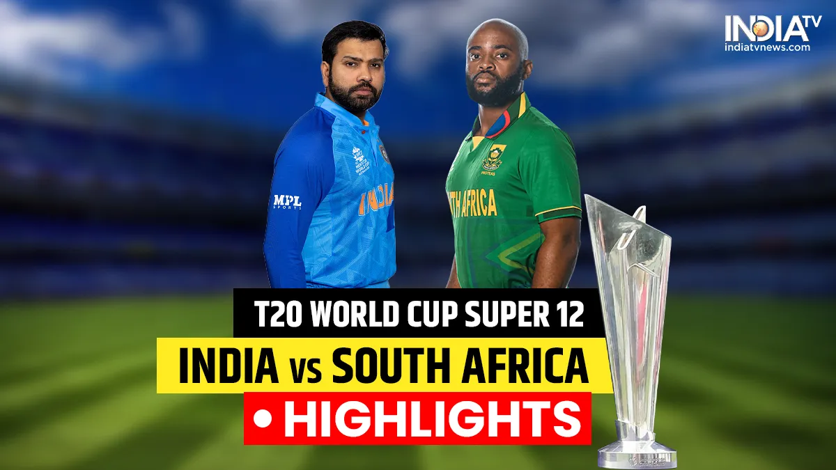 T20 World Cup IND vs SA Highlights: साउथ अफ्रीका ने भारत को 5 विकेट से हराया, मिलर-मारक्रम ने जड़ी फिफ्टी भारत बनाम साउथ...- India TV Hindi
