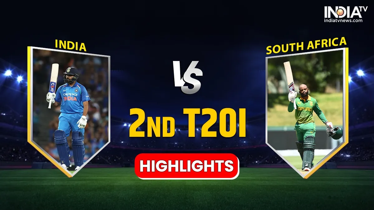 IND vs SA 2nd T20I Highlights: डेविड मिलर का शतक हुआ बेकार, भारत ने सीरीज पर किया कब्जा; गेंदबाजों ने बढ़ाई चिंता IND vs SA 2nd T20I- India TV Hindi