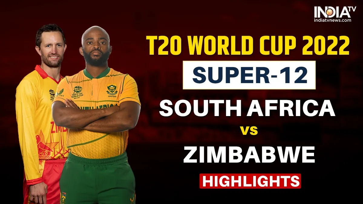 SA vs ZIM Highlights T20 World Cup: बारिश की भेंट चढ़ा मैच, साउथ अफ्रीका को फिर नहीं मिला भाग्य का साथ SA vs ZIM- India TV Hindi