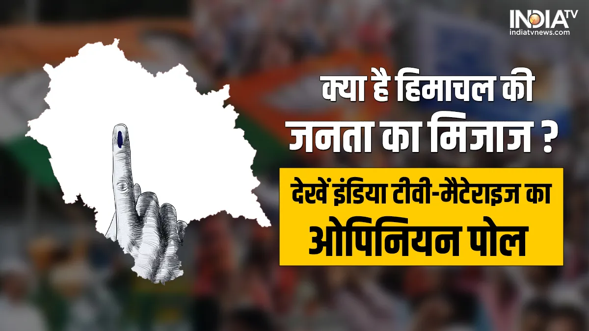 Opinion Poll With India TV Highlights: हमीरपुर, कांगड़ा, शिमला और मंडी में किसको कितनी सीटें? देखें सर्वे Opinion Poll With India TV- India TV Hindi