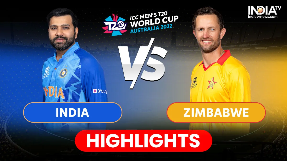 IND vs ZIM Highlights: भारत ने जिम्बाब्वे को 71 रनों से हराया, सेमीफाइनल में इंग्लैंड से होगा सामना भारत बनाम जिम्बाब्वे...- India TV Hindi