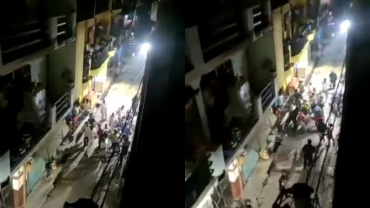 VIDEO: नोएडा की सड़क पर दबंगई, युवक को भीड़ ने जमकर पीटा