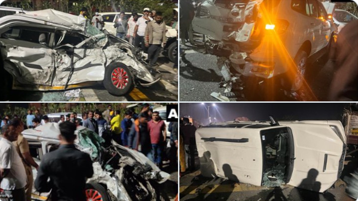 Read more about the article Brake failure of container on Pune-Bengaluru highway, 48 vehicles blown up