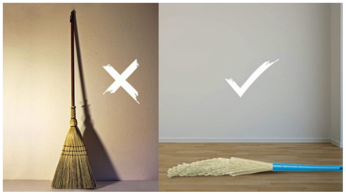 झाड़ू रखने की सही दिशा jhadu ko kis disha mein rakhna chahie best