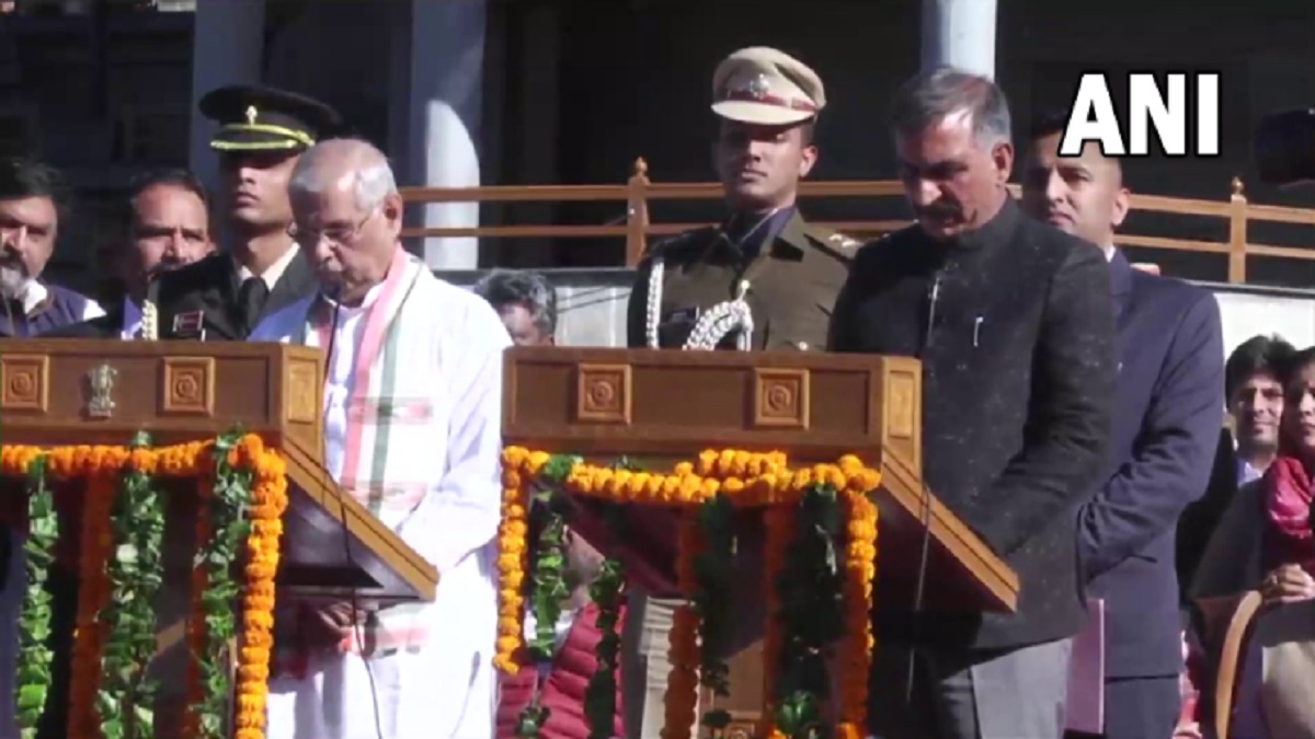 हिमाचल प्रदेश में आज से सुक्खू सरकार, सुखविंदर सिंह बने सीएम, मुकेश अग्निहोत्री बने डिप्टी सीएम