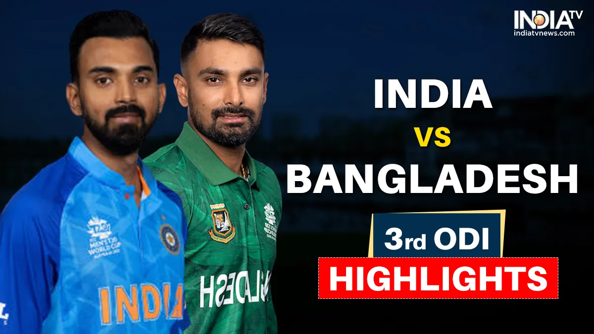 India vs Bangladesh 3rd ODI Highlights: भारत ने जीता तीसरा वनडे, बांग्लादेश को 227 रनों से दी करारी शिकस्त भारत-बांग्लादेश तीसरा...- India TV Hindi